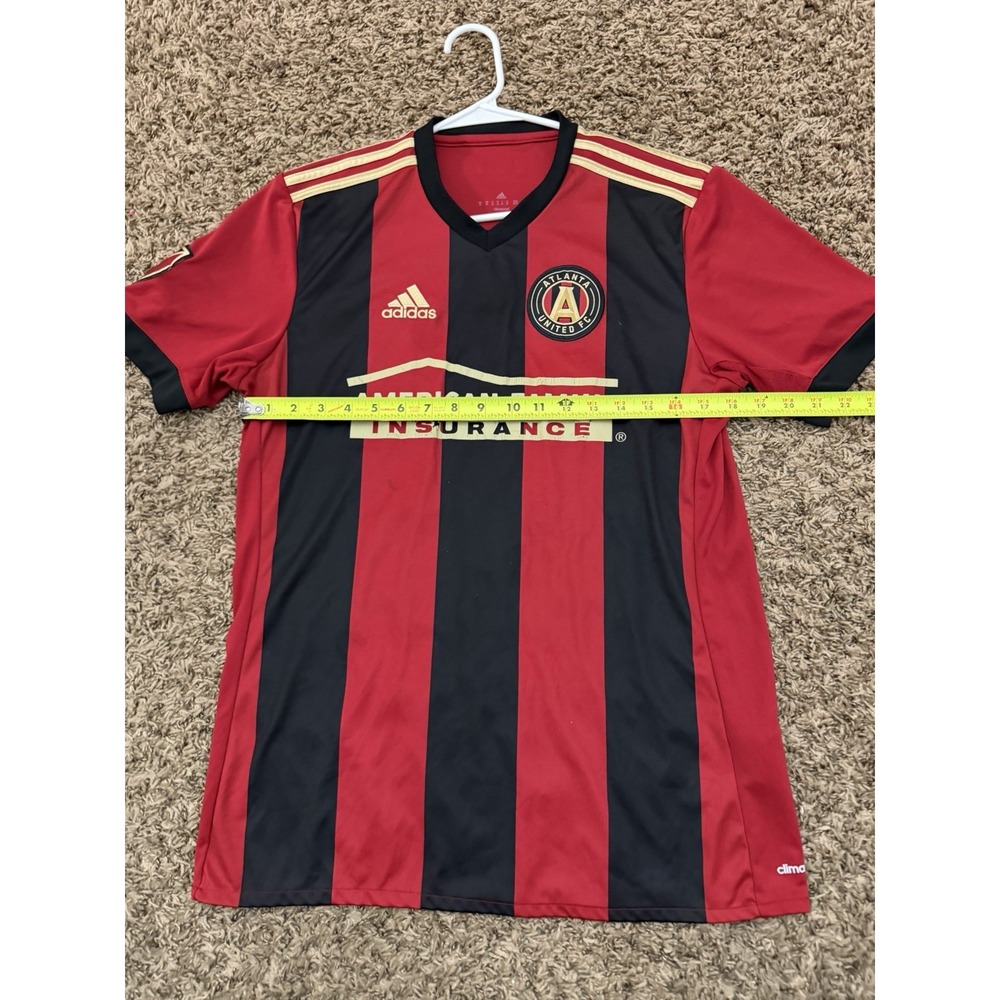 Atlanta United FC Jersey Red Black MLS Soccer Adidas 2017 Inaugural Sz Medium